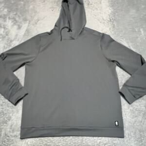 Rhone Essentials Performance Hoodie Mens Large Gray Sweatshirt